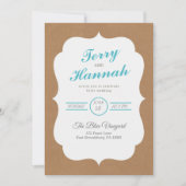 Brauner Hintergrund Einladung (Vorderseite)