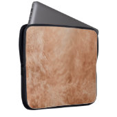 Brauner Hintergrund Laptopschutzhülle (Vorne Rechts)