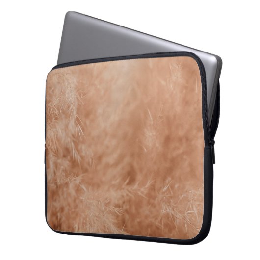 Brauner Hintergrund Laptopschutzhülle (Vorderseite Links)