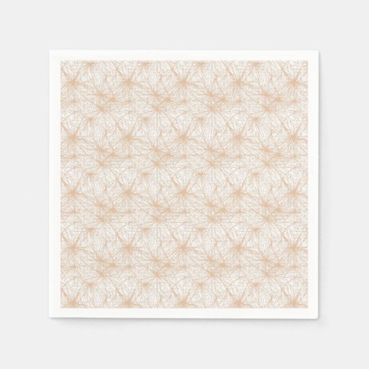 brauner Hintergrund mit Kreismuster Serviette (Vorderseite)