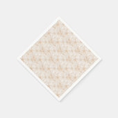 brauner Hintergrund mit Kreismuster Serviette (Ecke)