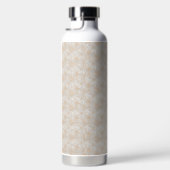 brauner Hintergrund mit Kreismuster Trinkflasche (Rechts)