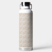 brauner Hintergrund mit Kreismuster Trinkflasche (Rückseite)