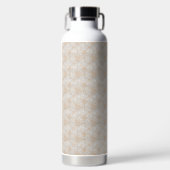 brauner Hintergrund mit Kreismuster Trinkflasche (Vorderseite)