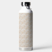 brauner Hintergrund mit Kreismuster Trinkflasche (links)