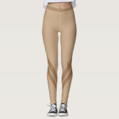 Brauner Hintern Form Leggings (Vorderseite)