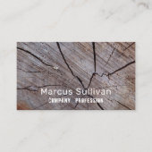 Brauner Holzeffekt, rustikal Visitenkarte (Vorderseite)