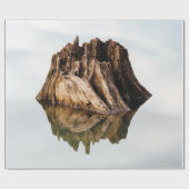 BRAUNER HOLZRAHMEN GESCHENKPAPIER (Flach)