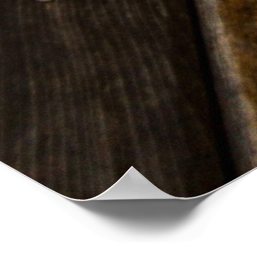 Brauner Holzrahmen Poster (Ecke)