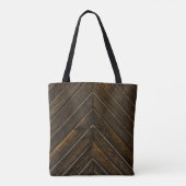 Brauner Holzrahmen Tasche (Rückseite)