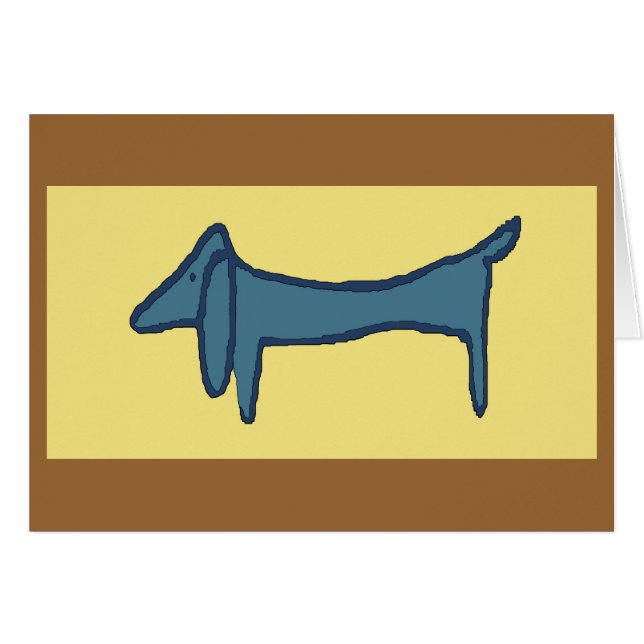Brauner Hund, Dackel (Vorderseite (Horizontal))