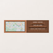 Brauner Hund, Dog Trainer im Detail Visitenkarten (Innenseite Aufgefaltet)