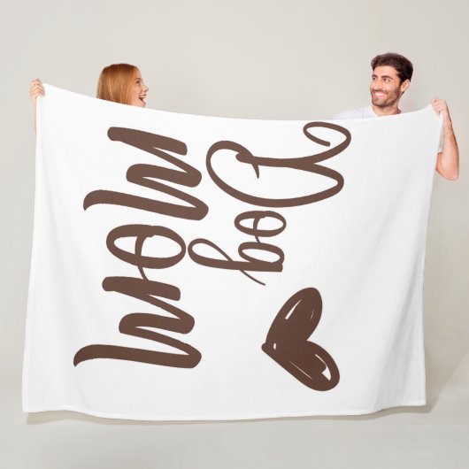 Brauner Hund Mama 60x80 Fleece Blanket (Beispiel)