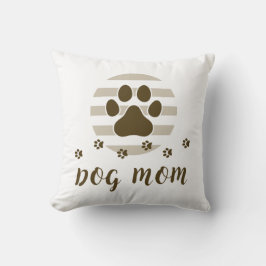 Brauner Hund Mama Liebe 16x16 Kopfkissen Kissen