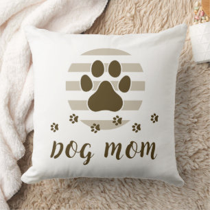Brauner Hund Mama Liebe 20x20 Kopfkissen Kissen