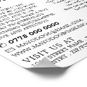 Brauner Hund mit Knochen, Boarding des Hundes, Wer Poster (Ecke)