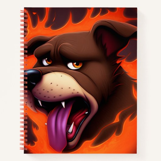 Brauner Hund Notizblock (Vorderseite)