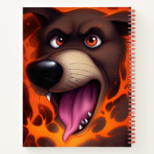 Brauner Hund Notizblock (Rückseite)