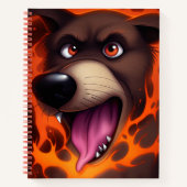 Brauner Hund Notizblock (Vorderseite)