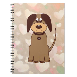Brauner Hund Notizbuch Notizblock