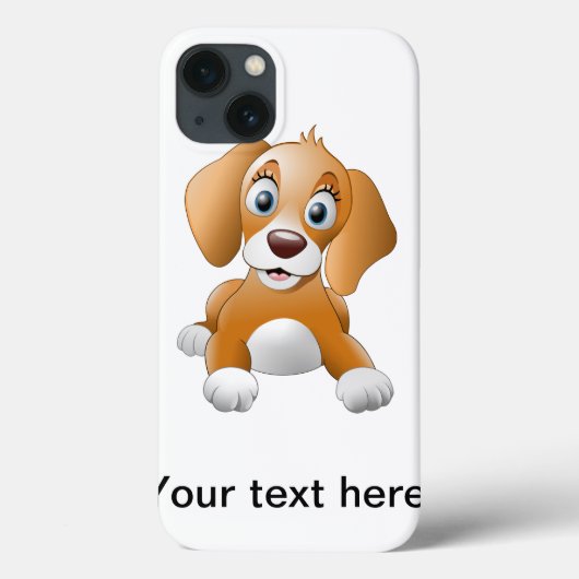 Brauner Hundeschlitz Case-Mate iPhone Hülle (Rückseite)