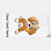 Brauner Hundeschlitz Case-Mate iPhone Hülle (Rückseite (Horizontal))
