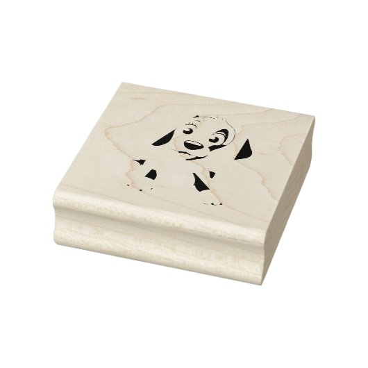 Brauner Hundeschlitz Gummistempel (Stempel)