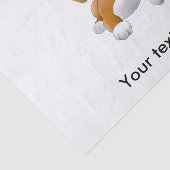 Brauner Hundeschlitz Seidenpapier (Ausschnitt)