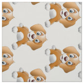 Brauner Hundeschlitz Stoff (Muster)