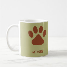 Brauner individuelle Name Kaffeetasse