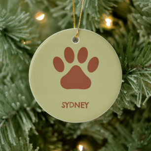 Brauner individuelle Name Keramik Ornament