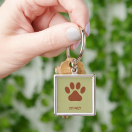 Brauner individuelle Name Schlüsselanhänger