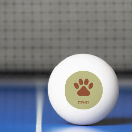 Brauner individuelle Name Tischtennisball