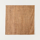 Brauner Jute-Stoffhintergrund oder Sackleinen Wandteppich (Vorderseite (Horizontal))