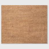 Brauner Juteleinwandhintergrund oder Sackleinen Geschenkpapier (Flach)
