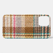 Brauner karierter Stoff, Schottische Wolle. Case-Mate iPhone Hülle (Rückseite (Horizontal))