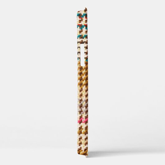 Brauner karierter Stoff, Schottische Wolle. Case-Mate iPhone Hülle (Rückseite / Rechts)