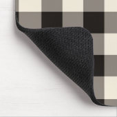Brauner Karo Mousepad (Ecke)