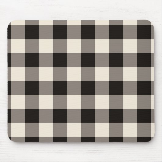 Brauner Karo Mousepad (Vorne)