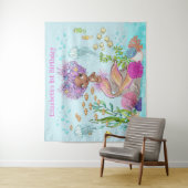 Brauner kleiner Meerjungfrau Wandteppich (Beispiel)