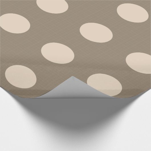 Brauner Kreis Geschenkpapier (Ecke)