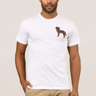 Brauner Labrador Retriever Einzigartiger Cartoon L T-Shirt