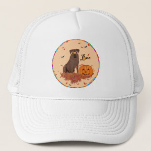 Brauner Labrador Retriever Halloween Truckerkappe
