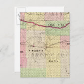 Brauner Landkreis und Keya Paha, Nebraska Postkarte (Vorne/Hinten)