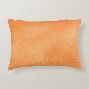  Brauner Lederhintergrund. abstrakt, Accessoires,  Dekokissen