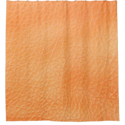 Brauner Lederhintergrund. abstrakt, Accessoires, Duschvorhang (Vorderseite)
