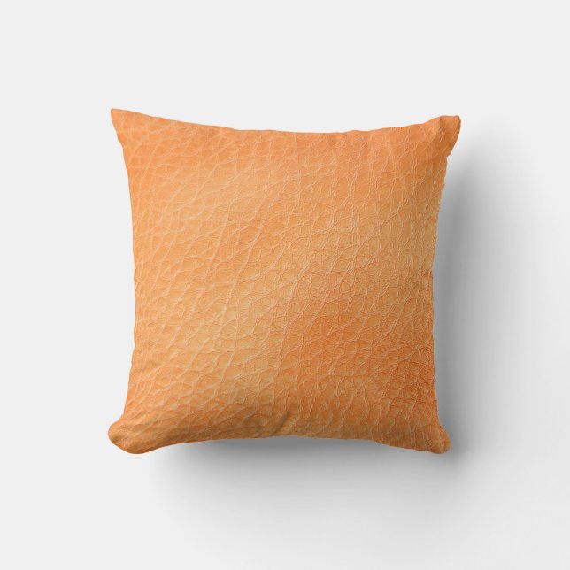  Brauner Lederhintergrund. abstrakt, Accessoires,  Kissen (Vorderseite)