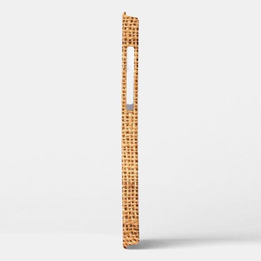 Brauner Leinenuntergrund oder Sacktuch Case-Mate iPhone Hülle (Rückseite / Links)