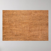 Brauner Leinenuntergrund oder Sacktuch Poster (Vorne)