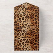 Brauner Leopard All In One Einladung (Außenbereich)